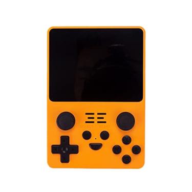 Imagem de MOCDIY Console de jogos portátil Powkiddy RGB20S 3,5" IPS de ajuste completo console de jogos retrô embutido 20.000 jogos, 16G+128G (Amarelo)
