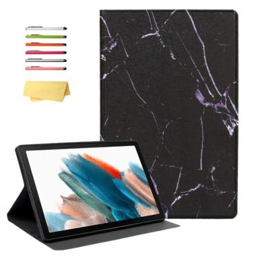 Imagem de UUcovers Capa para tablet Samsung Galaxy Tab A8 de 10,5 polegadas 2022 (SM-X200/X205/X207) Capa magnética inteligente com suporte ultrafino com hibernar/despertar automático em couro PU e capa