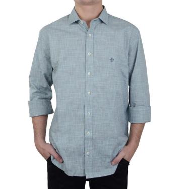 Imagem de Camisa Masculina Dudalina ML Comfort Verde Claro - 53063359-Masculino
