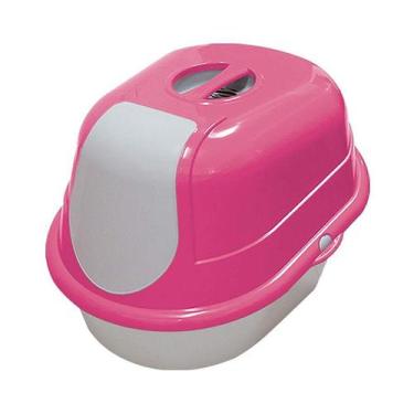 Imagem de Banheiro Furacão Pet Cat Toalete Rosa para Gatos