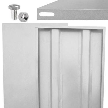 Imagem de 3 Bandejas P/prateleira 58 Cm Linha Pesada Extra Forte P/ 100kg - Esta
