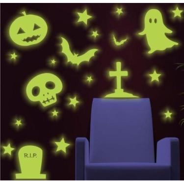 Imagem de Adesivo Brilha No Escuro - Halloween B - Dia Das Bruxas - Micro Oficin
