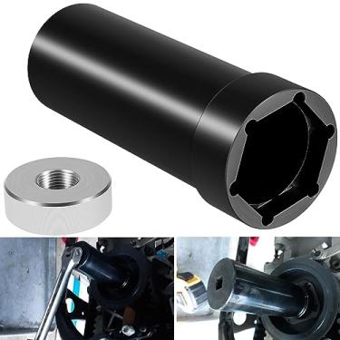 Imagem de Chave dentada de eixo principal para Harley-Davidson 1936-2006 Big Twins Engine & Twin Cam, ferramenta de soquete de polia de eixo principal de 4,7 cm com unidade de 1,27 cm