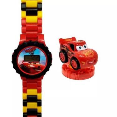 Imagem de Relógio Inantil Menino relâmpago mcqueen + 1 bonenco do personagem car