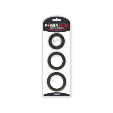 Imagem de Anel Peniano Retarda a Ejaculação Kit com 3 Anéis Power Plus Soft Sili
