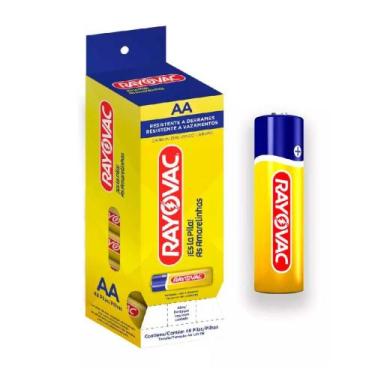 Imagem de Pilha Zinco Aa4 Rayovac Amarelinhas Tubo Com 48 Unidades F108