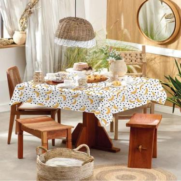 Imagem de Toalha de Mesa Retangular Teka Basic 1,40m x 2,50m Bananas - TEKA TECE