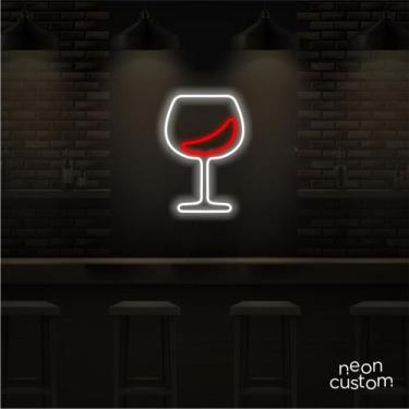 Imagem de painel letreiro led Neon Taça decoracao festa bar - Neon Custom, Multi