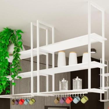 Imagem de Prateleira Industrial Para Cozinha Teto Parede 60cm BB SF - ShopForte