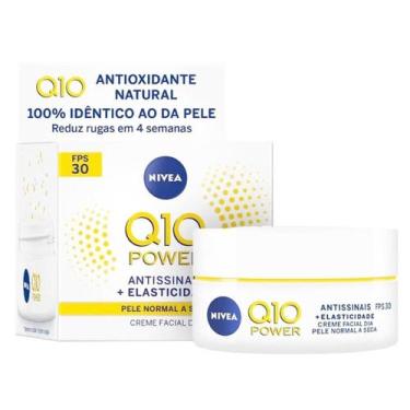Imagem de Creme Facial Dia Q10 Power Antissinais Normal a Seca FPS30 50g - Nivea