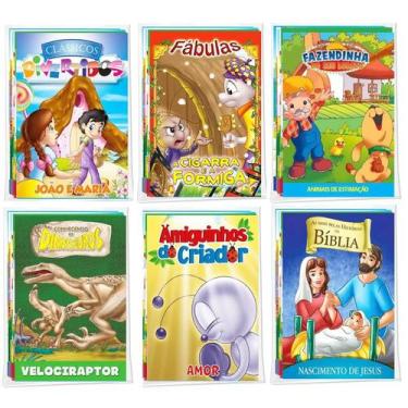 Imagem de 48 Livrinhos Infantil Histórias Historinhas Sem Repetição Fábulas Cont