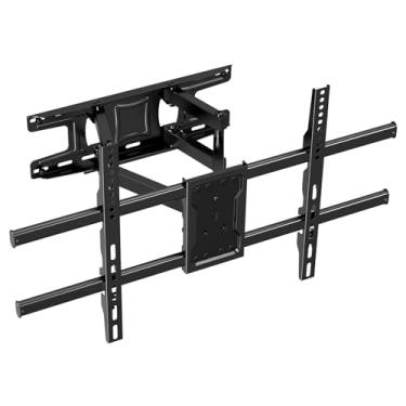 Imagem de C-MOUNTS Suporte de parede para TV de movimento completo, braços articulados, giros, rotação inclinada para a maioria das TVs curvas planas de 37 a 75 polegadas, comporta até 50 kg, VESA máximo de 600