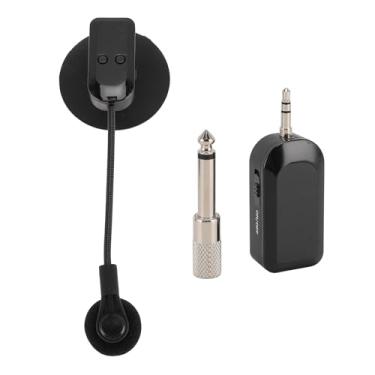 Imagem de Microfone de Captação de Instrumento Sem Fio 2.4G, Microfone de Saxofone Com Rotação de 360 °, Qualidade de Som HiFi, Cobertura de 131 Pés, Microfone de Instrumentos Musicais