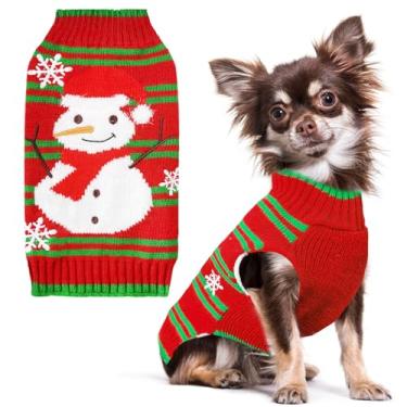 Imagem de Petcare Suéter de Natal para cães de estimação roupas de festivais quentes para o inverno para cães pequenos e médios gatosPETCARE L MY16A002AL@#AM03