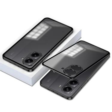 Imagem de QUIETIP Capa para Poco X7 Pro e Redmi Turbo 4 5G, Moldura de Metal com Proteção Total e Toque Sensível de 360 Graus, Preta