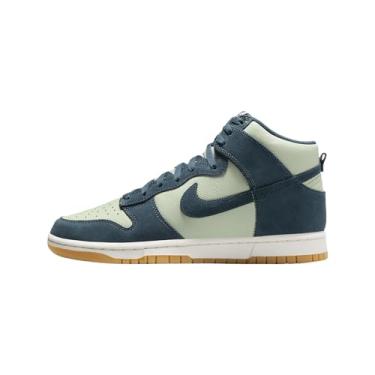 Imagem de Nike Tênis masculino Dunk High Retro SE (FZ4739-300, horizonte jade/fantasma/amarelo goma/azul marinho), Horizonte Jade/Fantasma/Amarelo Gum/Azul-marinho, 42