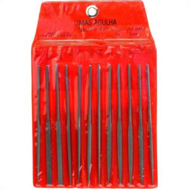 Imagem de Lima Agulha Nvo 160Mm Bastarda Com 12 Pecas Ab-502 - TOOL MASTER