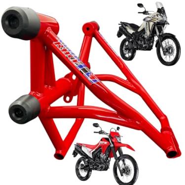 Imagem de Protetor Stunt Race SAHARA 300 / TORNADO 300 Slider de proteção motor e carenagem Stunt Cage 2023 em diante (VERMELHO)