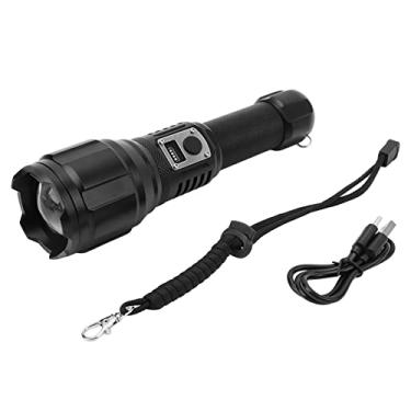 Imagem de Lanterna tática Ultra Bright Bright, lanternas altas, lanternas portáteis com tela de exibição eletrônica W ATER PROVE