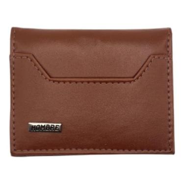 Imagem de Carteira masculina material vegano até 10 cartões sistema antifurto vá