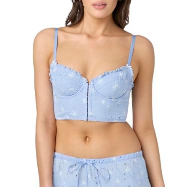 Imagem de florence by mills Sutiã Bustiê Feminino Sweet Bloom Collection, Windsurfer Azul/Jet Stream, Médio, Windsurfer Azul/Jet Stream, M
