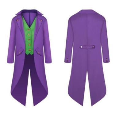 Imagem de FRMUIC Steampunk fantasia gótica masculina fantasia de vampiro fantasia masculina adulta fantasia de vampiro vitoriano fantasia vitoriana casaco de pirata masculino trench coat masculino fantasia de