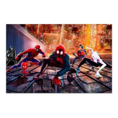 Imagem de Quebra-cabeça Personalizado Aranhaverso 48 Peças - Pomps Geek