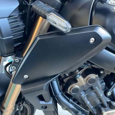 Imagem de Midimttop Capa lateral de admissão de ar para motocicleta carenagem frontal defletor de ar tampa de enchimento de óleo do tanque de gás compatível com H-o-nda CB650R CB 650 R CB 650R 2019 2020 2021