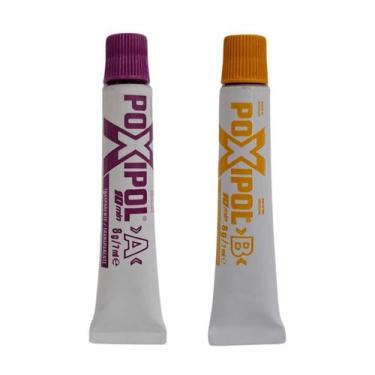 Imagem de Cola Adesivo Solda Plástica Poxipol Transparente Super Resistente Até 