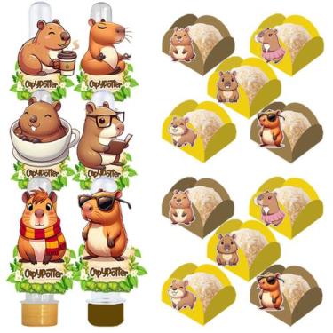 Imagem de 30 Tubetes Capivara e 100 Forminhas - Genérico