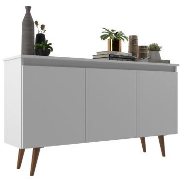 Imagem de Buffet 3 Portas 136cm Retrô Elza Yescasa Branco