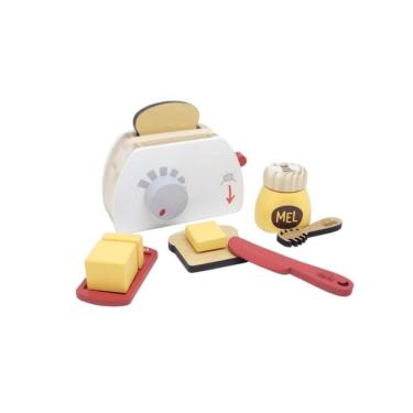 Imagem de Kit Torradeira De Madeira - Comidinha De Brinquedo - Newart