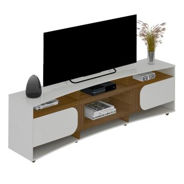 Imagem de Rack Para Tv Até 86" Elegance Off White/pinho Artely Off White/pinho