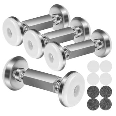Imagem de Baluue Estabilizador de Cabeceira de Cama 4pcs, Fixador Ajustável Anti- Estrutura de Cama, Protetor de Parede Móveis, 56-76mm,