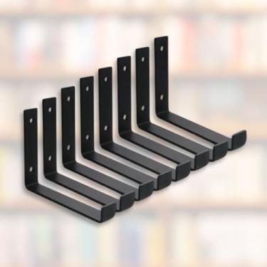 Imagem de Mão Francesa Invertida Kit 8 Unidades de 20 CM - Acompanha Buchas e Parafusos