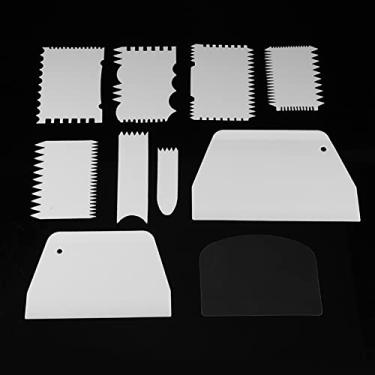 Imagem de Raspador de Bolo, 10pcs/conjunto de Cortadores de Massa Plástico Raspadores de Alimentos Raspador Bolo de Gelo Ferramenta Mais Suave para de Pastelaria de Padaria