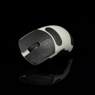 Imagem de Hokeyio Fita adesiva para Lamzu Atlantis Maya – antiderrapante, controle aprimorado, resistência ao suor, melhora a aderência FPS para jogos e proteção do mouse [pré-corte] preta 0,5 mm