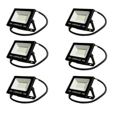 Imagem de Refletor LED 50W Branco Frio - JM3 Móveis