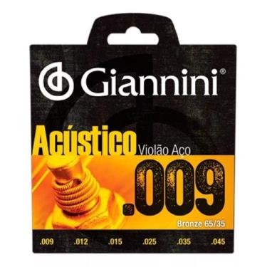 Imagem de Encordoamento Giannini p/ Violão -- ACÚSTICO .009 -- GESWAL