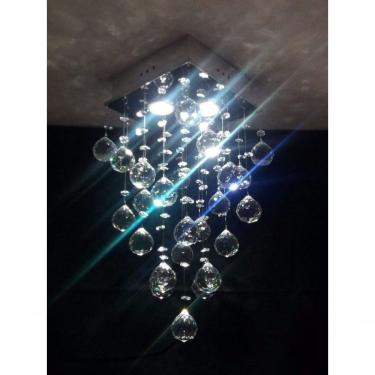 Imagem de Lustre Para Sala, Quarto, Cozinha Em Cristal K9 Base 20x20 50cm