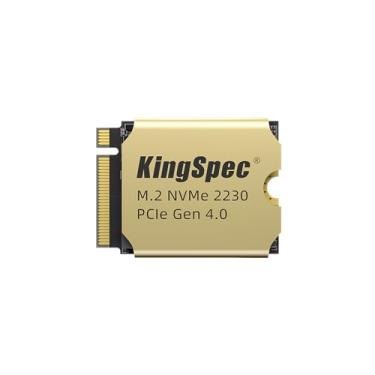 Imagem de Kingspec 1TB M.2 2230 PCIe Gen4x4 NVMe SSD com Heatsink, velocidades de R/W até 5000/4400MB/s, unidade de estado sólido interna com 3D NAND, SSD para Steam Deck, ASUS ROG Ally, Surface Pro (1TB)