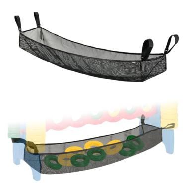 Imagem de Mesh Net Only for 4 in a Row Connect Game, Mesh Bag Pocket with Adjustable Hook and Loop Straps to Catch Falling Rings, 4-to-Score Game Jumbo Rings Holder, No Need to Pick Scattered Coins