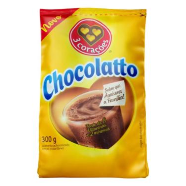Imagem de Achocolatado 3 Corações Chocolatto 300g