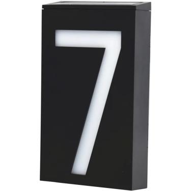 Imagem de Números De Porta Números De Casa Para Número De Casa Externa Placa De Endereço Alimentada Por Energia Solar Placa De Sinal De Casa Número Da Casa Luzes De Varanda Ao Ar Livre Com, 7