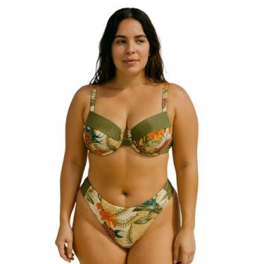 Imagem de Biquíni Feminino Plus Size de Aro Sem Bojo Com Calcinha BomBom e Fio D