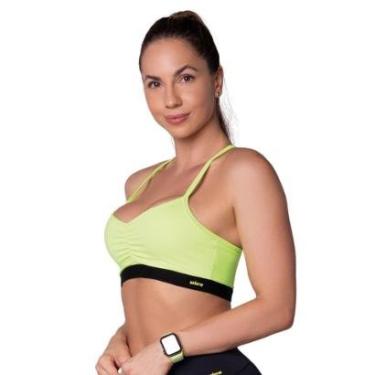 Imagem de Top Fitness Feminino Com Bojo Removível Alças Cruzadas Selene-Feminino