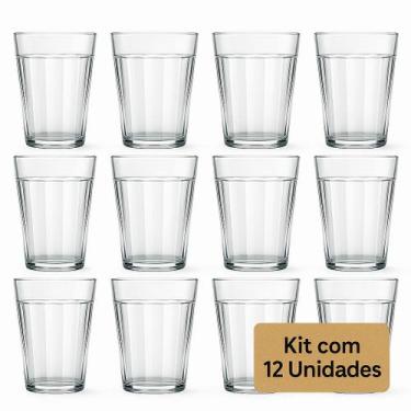 Imagem de Kit Copo Americano de Vidro 190ml Com 12 Unidades - Nadir