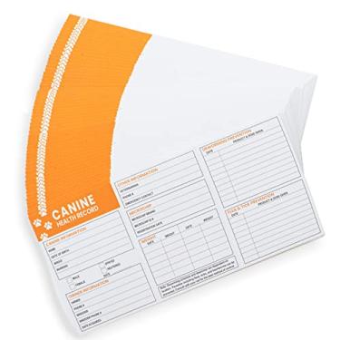Imagem de Good|Harbor Suprimentos para animais de estimação | (Pacote com 50) Livretos premium de registro de saúde canina 15 x 10 cm | Registros grandes de vacinas para cães - Folheto de vacinação com