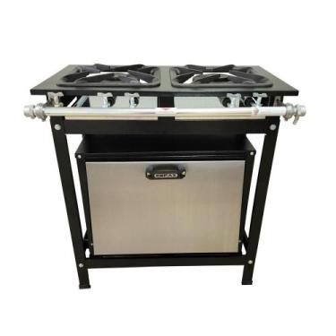 Imagem de Fogão 2 Bocas Duplas Cefaz com Forno Linha Gold Baixa Pressão CFZG-117