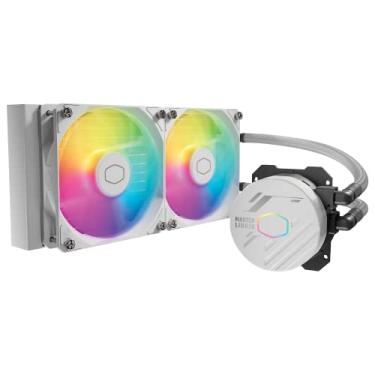 Imagem de Cooler Master Masterliquid 240L Core Branco 240Mm Close-Loop Aio Liquid Cooler, Argb Sync, Gen S Coldplate Pump, 120Mm Pwm, Cryofuze 14W/Mk, Amd Ryzen Am5/Am4, Intel Lga1700/1200 (Mlw-D24M-A18Pz-Rw)